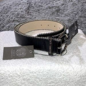 Vince Camuto Shot Bead Outline Belt Silver Size L